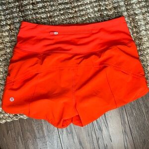 Lululemon speed up high rise lined shorts